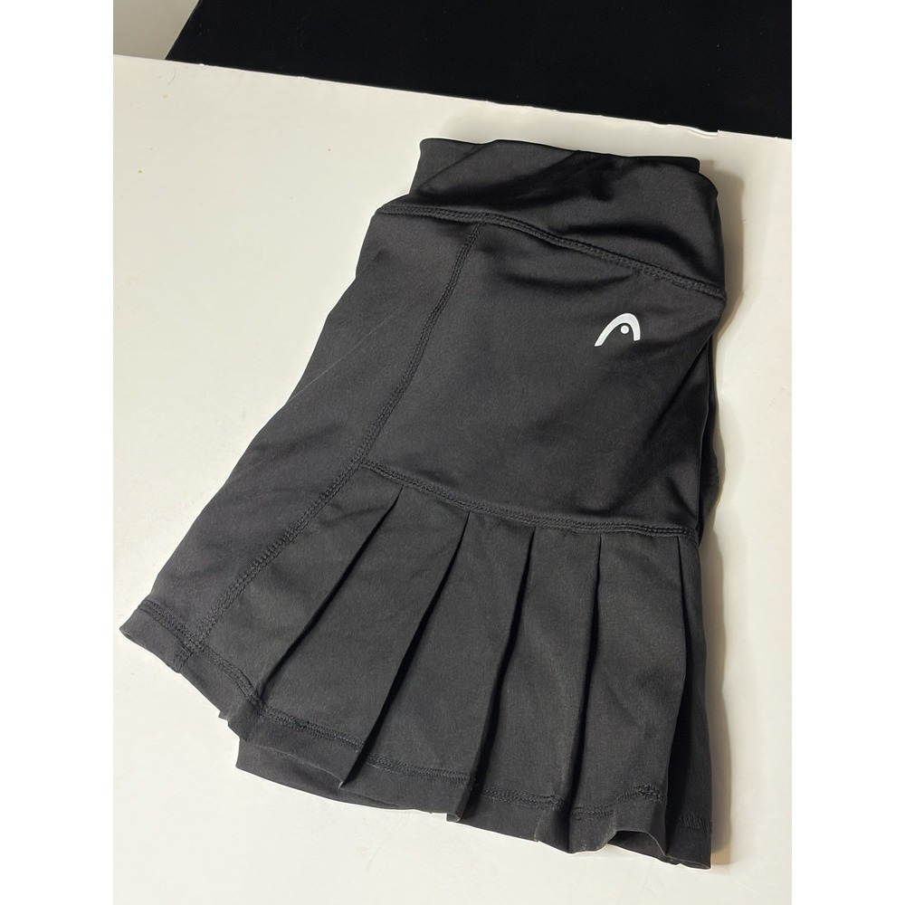HEAD Medium Black Athletic Skort Tennis Golf Running Skirt/NWT/Pocket/Pleated